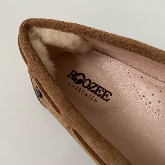 Roozee Australia DAKA Suede Camp Moccasin Driving Loafer Chestnut NIB - Picture 9 of 16